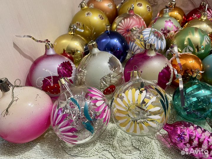Шары на елку 27 шт., СССР
