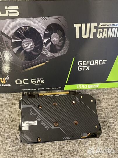 Видеокарта GTX 1660 Super 6Gb Asus TUF