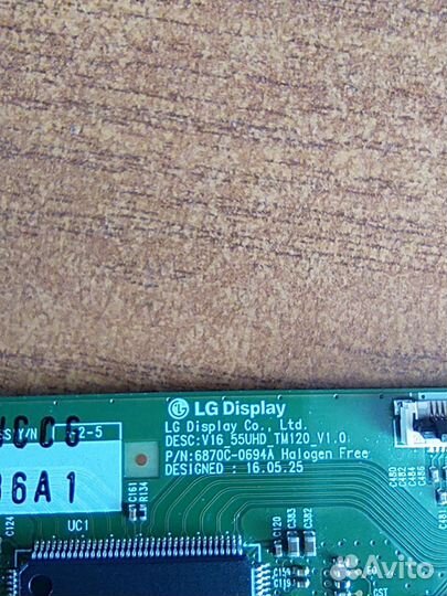 Tcon 6870C-0694A для LG 55UH605V, шлейфы