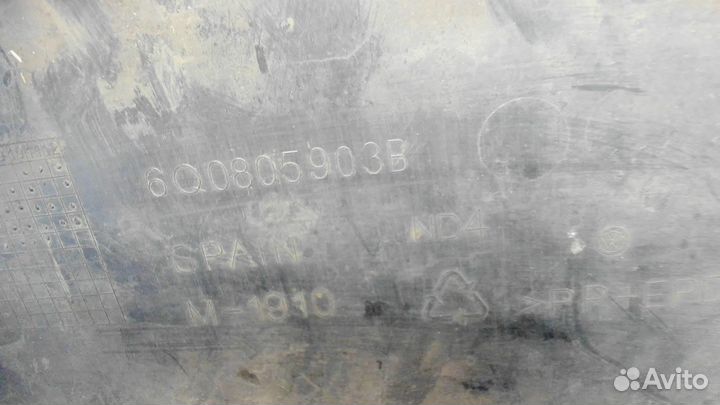 Юбка бампера нижняя Volkswagen Polo, 2007