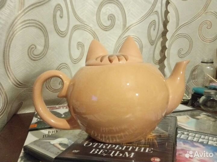 Чайник ручной работы Котик