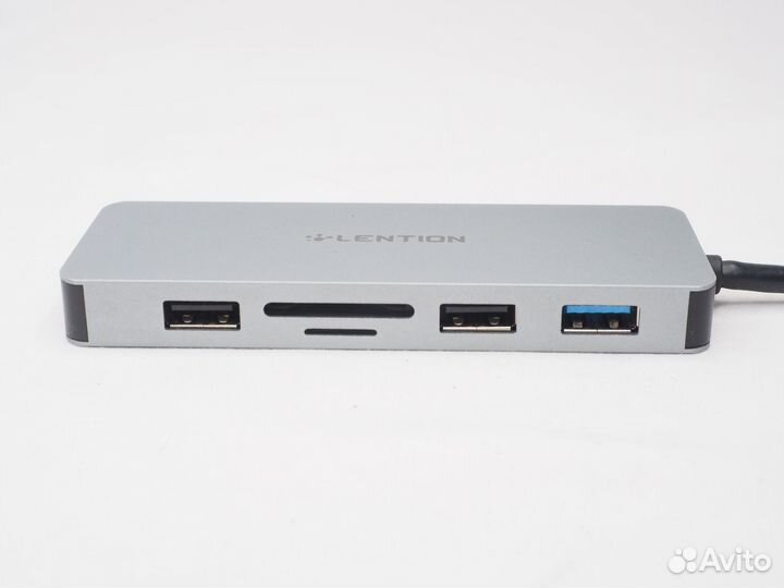 Usb type c hub Lention для macbook картридер hdmi