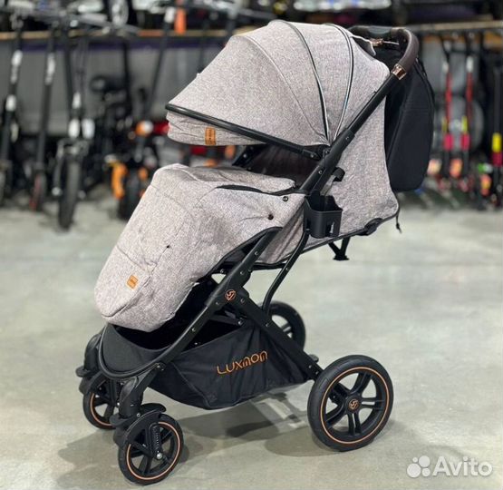 Коляска прогулочная вездеход (Коричневый)