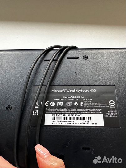 Клавиатура microsoft wired keyboard 600