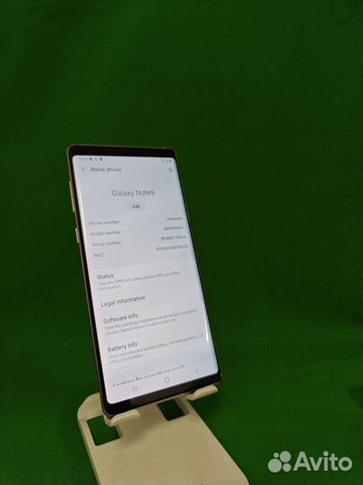 Samsung Galaxy Note 9, 6/128 ГБ