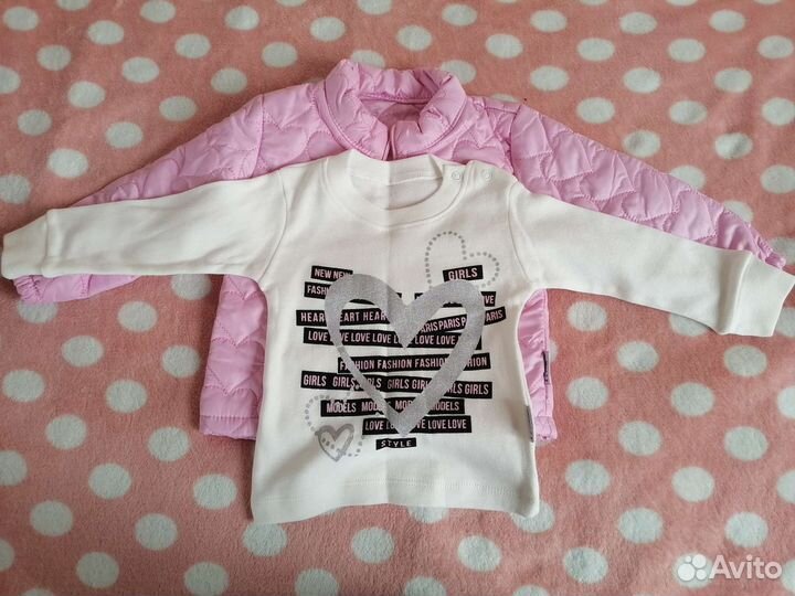 Комплект для девочки. Куртка детская новая