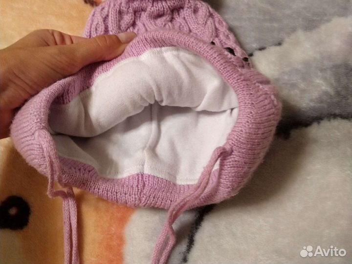 Шапка на 3-5 лет. демисезонная для девочки