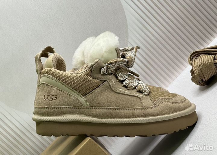 Угги кроссовки Женские Ugg Lowmel Sneaker Sand