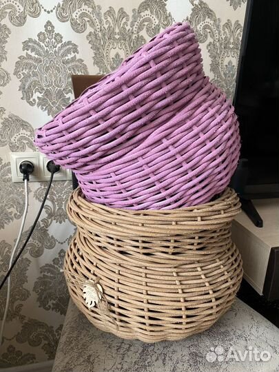 Кашпо сплетеное из ротанга