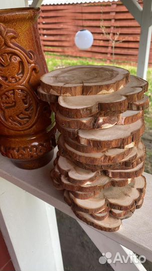 Набор 5 Спилов дерева можжевельник декор