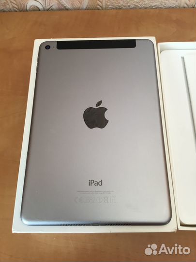 iPad mini 4 с SIM, 128 гб. Отличное состояние