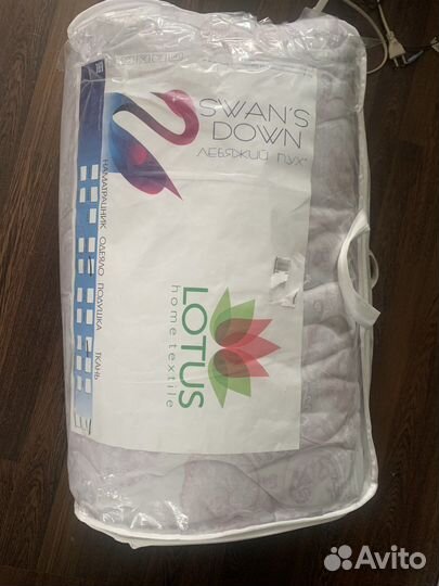 Одеяло эко лебяжий пух двуспальное новое