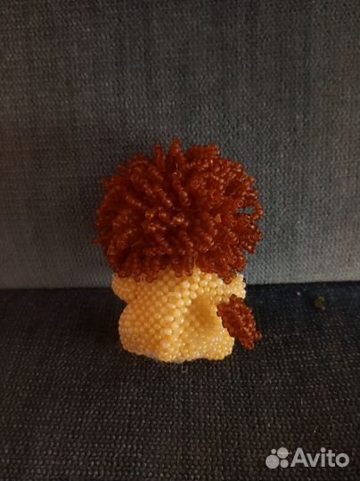 Игрушки амигуруми из бисера лев