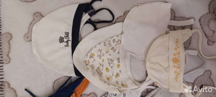 Шапочки детские, от 0 до 3 месяцев