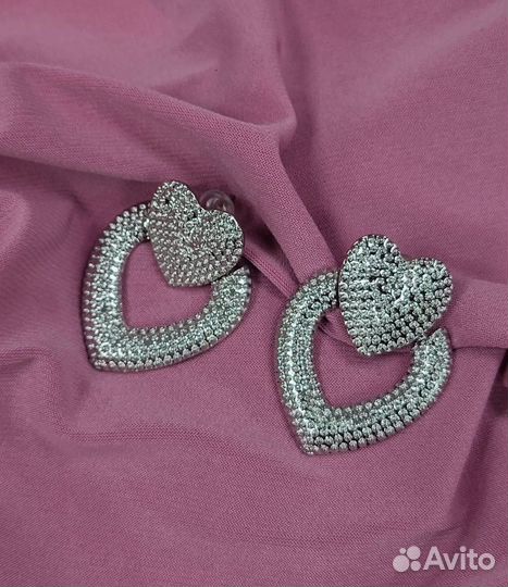 Серьги сердца