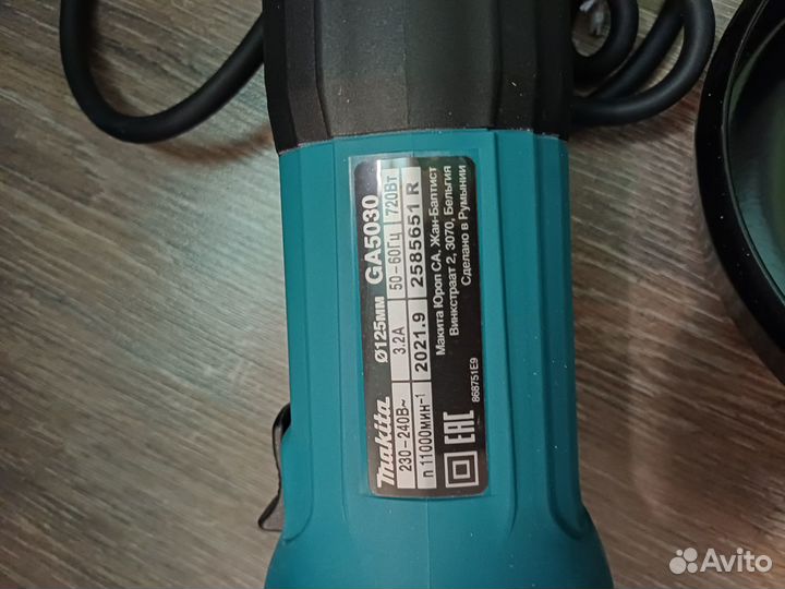 Ушм болгарка Makita 125. Новая. Оригинал