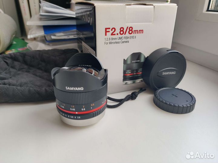 Объектив Samyang 8mm 1:2.8 usm fish-EYE ii
