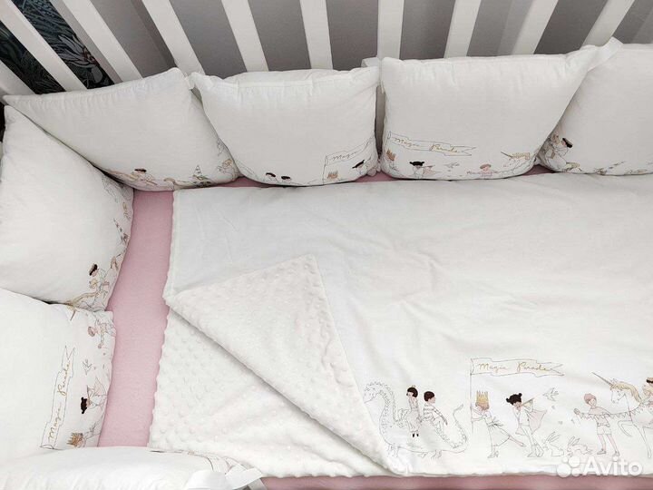 Комплект бортики-подушки 12шт