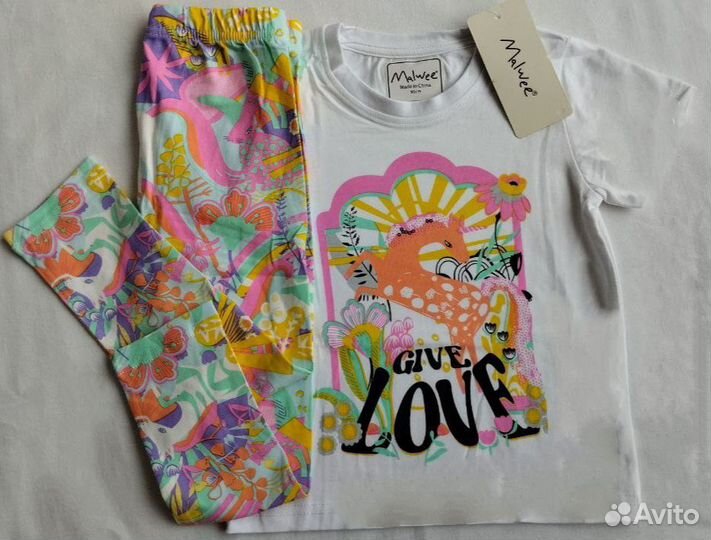 Костюм Malwee футболка и леггинсы