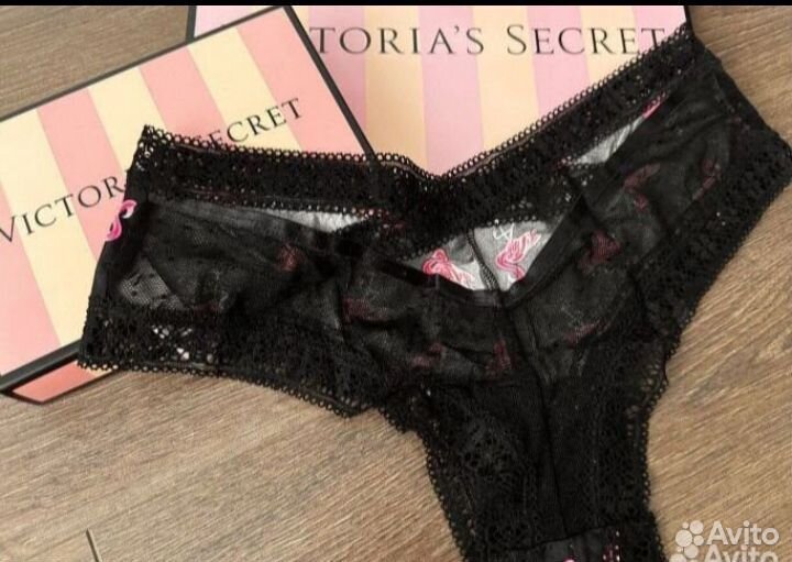 Трусы victoria secret с фламинго