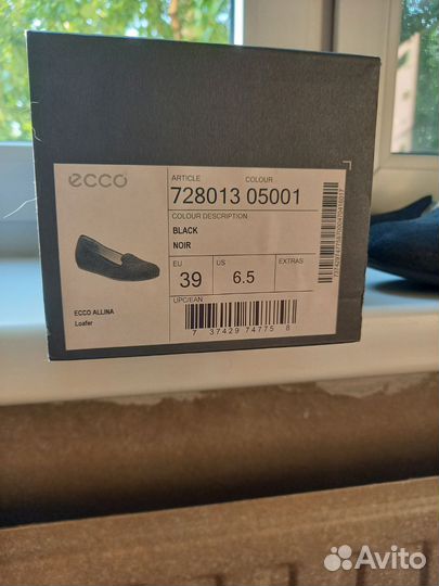 Женская обувь ecco туфельки