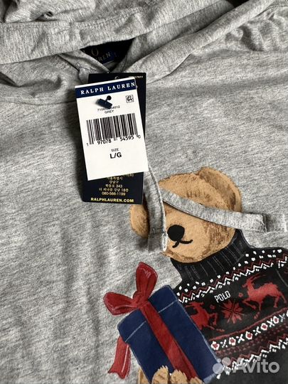 Лонгслив Ralph Lauren bear (L и XL)