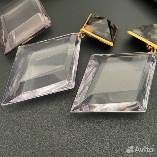 Серьги-клипсы Ysl