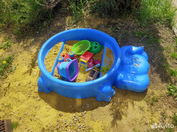 Игровой центр Детская песочница с крышкой
