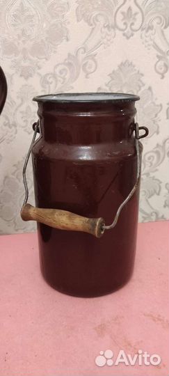 Кофейник бидон эмалированный СССР