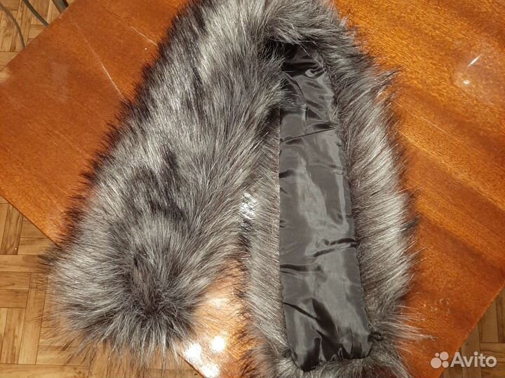 Опушка на капюшон,новая,густой,искусственный мех
