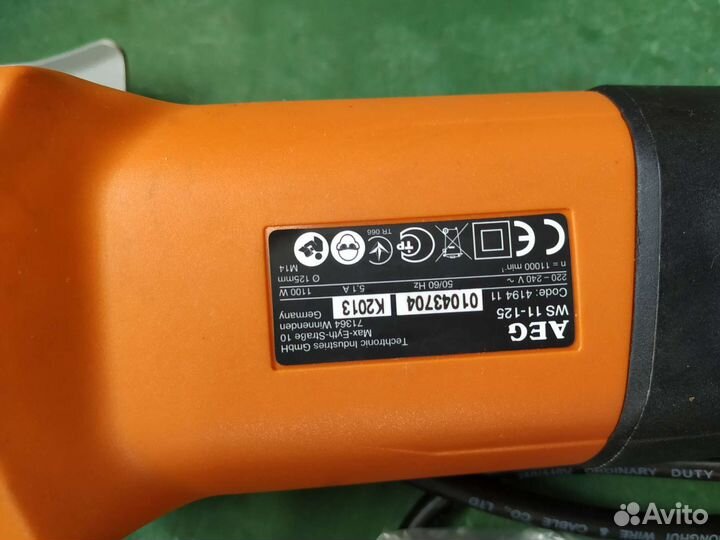 Ушм AEG WS11 125 Sparky Sturm