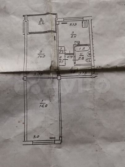 2-к. квартира, 52,8 м², 4/5 эт.