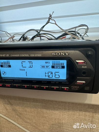 Магнитола Sony CDX- GT450 с пультом