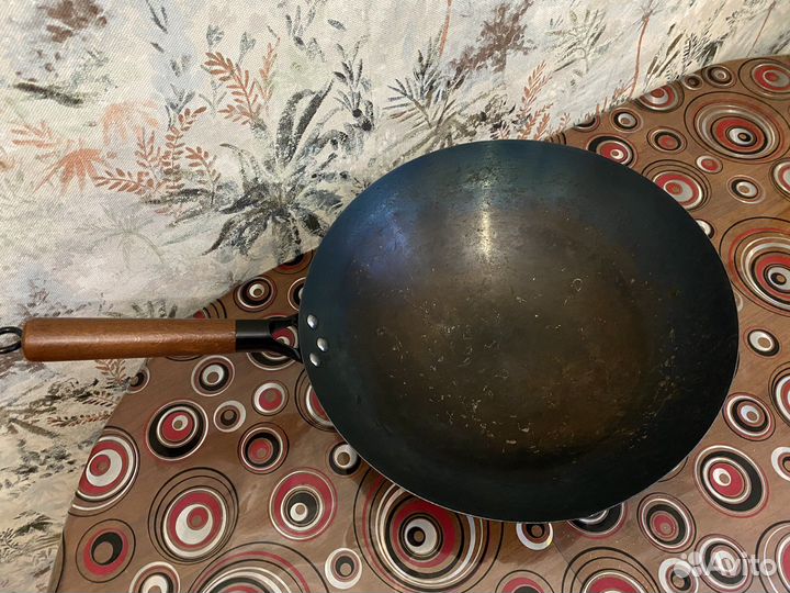 Стальная сковорода вок 36 см