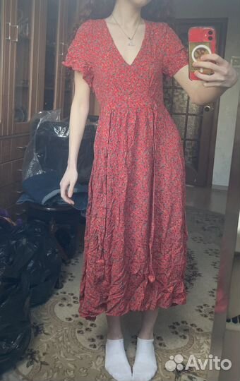 Платье в цветочек винтаж