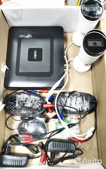 Комплект Видеонаблюдения 2 камеры 2 мегапикселя