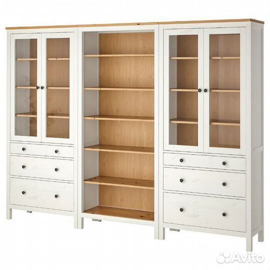 Стеклянный шкаф витрина IKEA hemnes оригинал