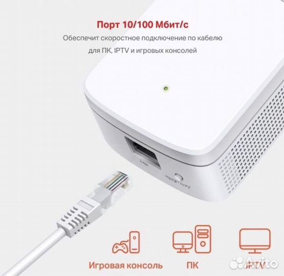 Усилитель WI-FI сигнала Mercusys ME30 AC1200