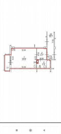 Квартира-студия, 31,3 м², 6/10 эт.