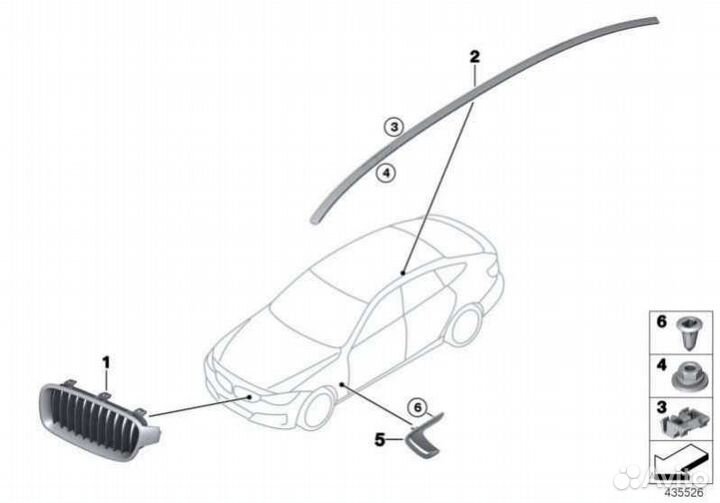 Крыша 51137338836 BMW 3 F30/F31/GT F34 0
