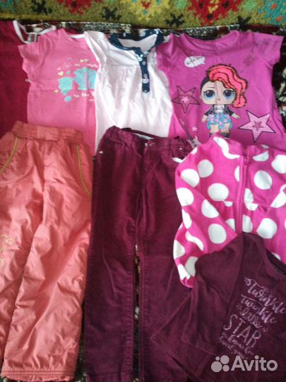 Одежда пакетом на девочку 93-98