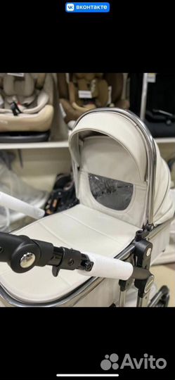 Коляска 2 в 1 эко кожа luxmom 608