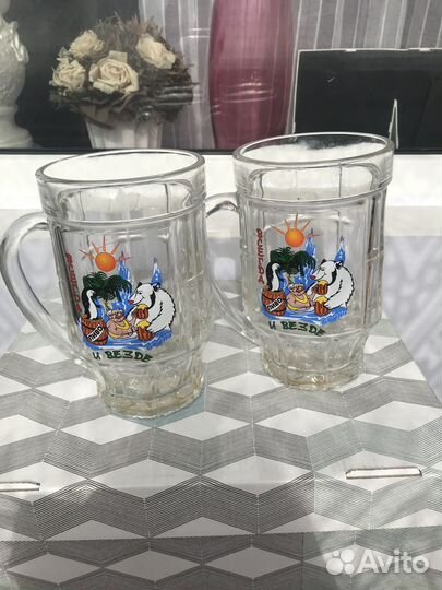 Пивные кружки и бокалы новые
