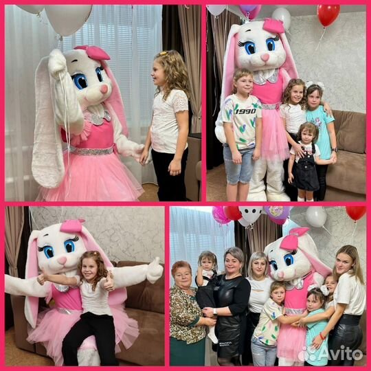 Зайка/Зайчик поздравление/ростовая кукла/аниматор