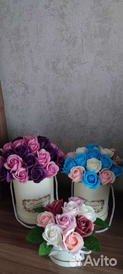 Букет из мыльных цветов