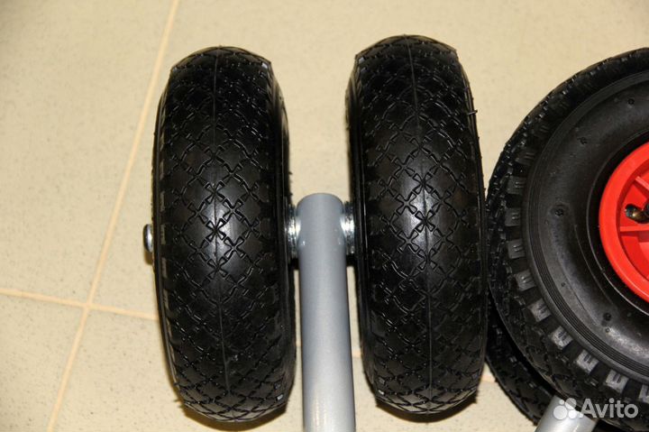 Колеса транцевые двойные для лодки