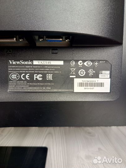 Монитор 22' ViewSonic VA2214S