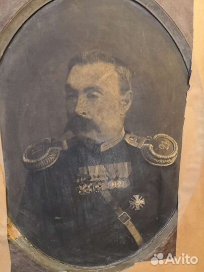 Портрет старинный. Печать старинная