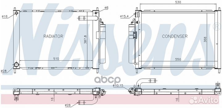 Радиатор системы охлаждения nissan: micra III