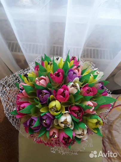 Сладкий букет тюльпаны